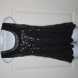 Calvin Klein Lined Sequin Top XL